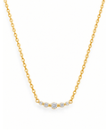 Five-Stone CZ Curve Necklace