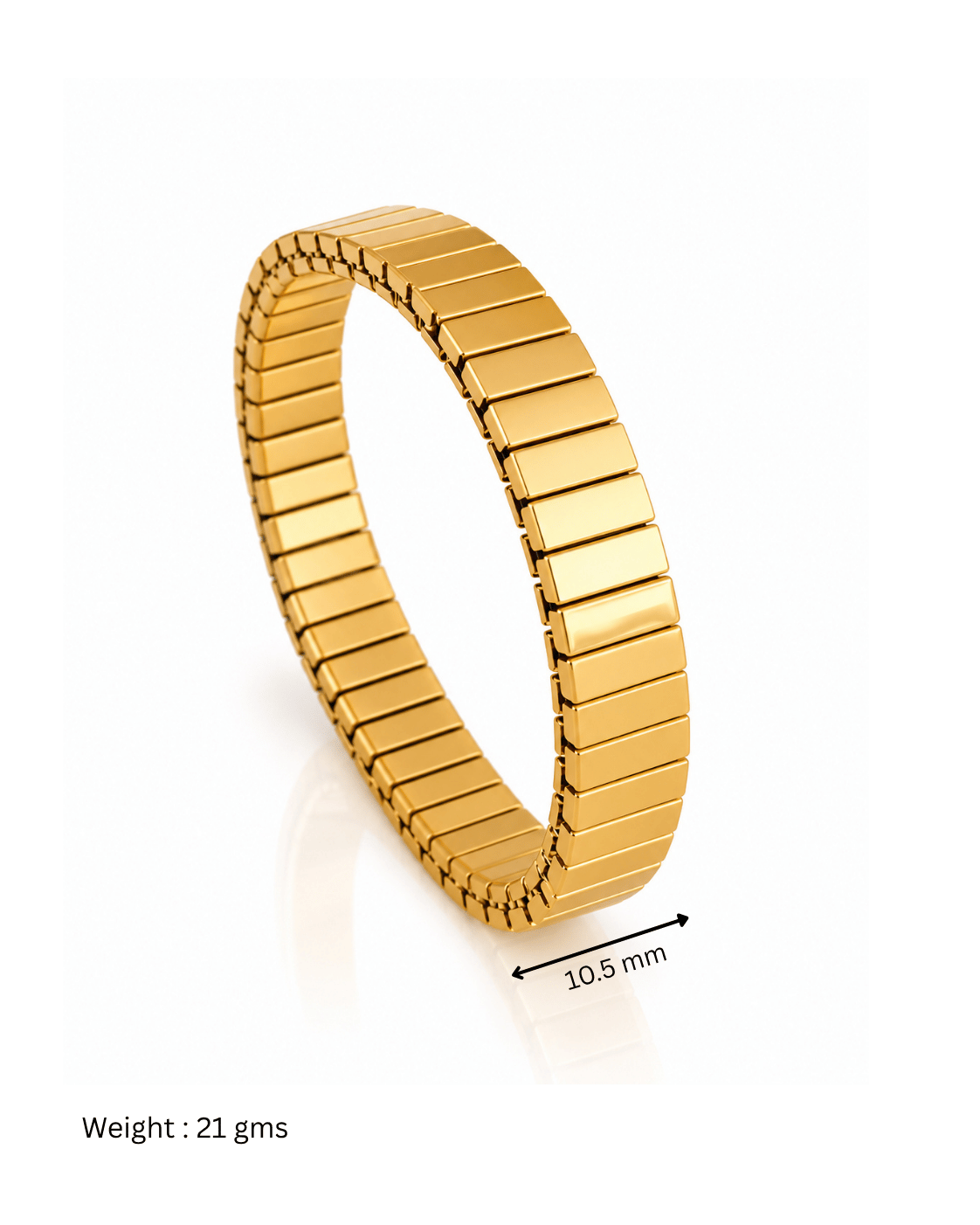 Gold Tile Stretch Bracelet