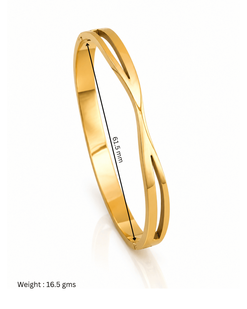 Infinity Cross Side Lock Cuff Bracelet