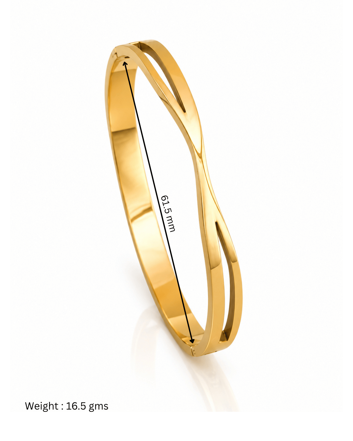 Infinity Cross Side Lock Cuff Bracelet