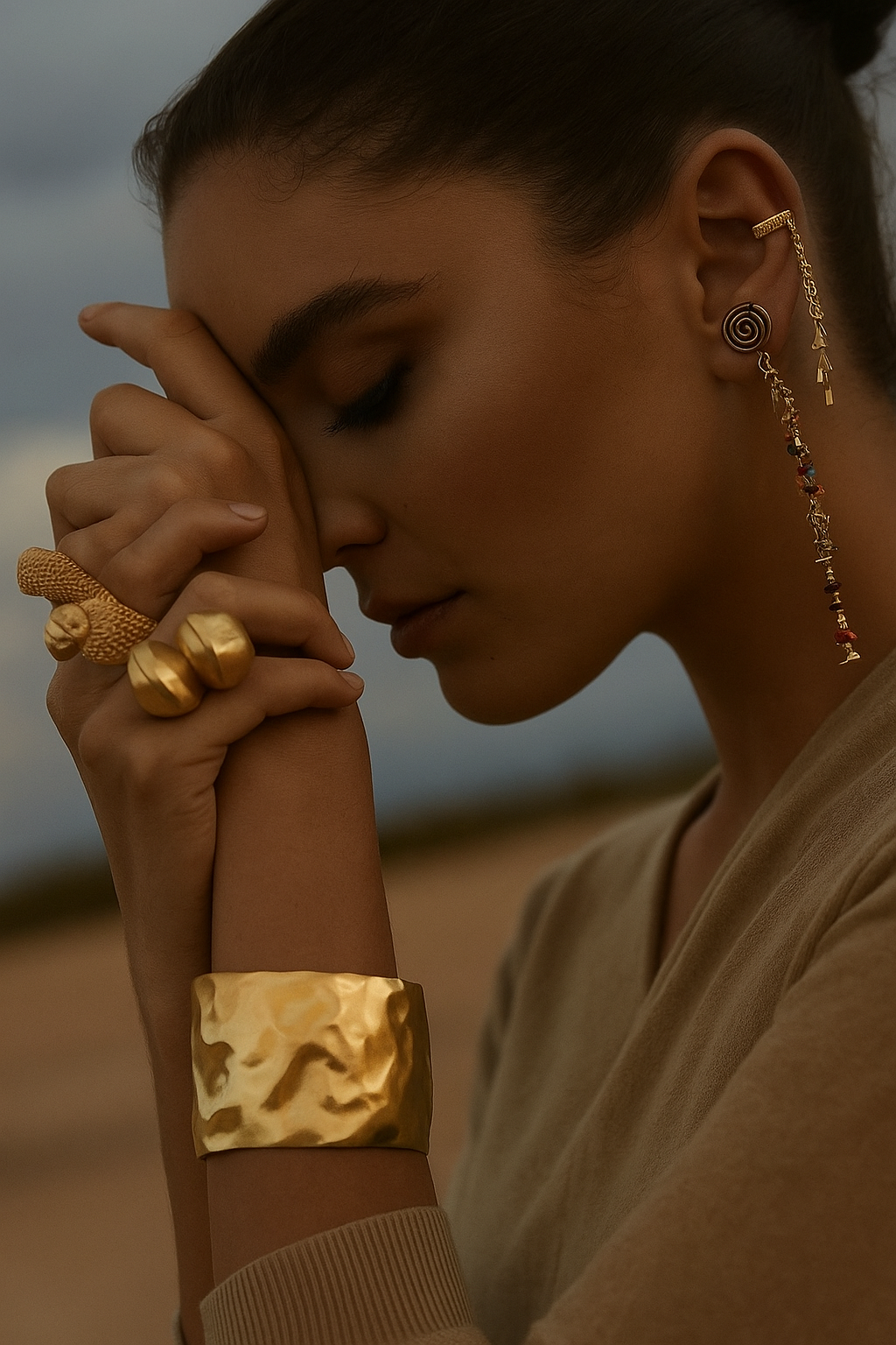 Liquid Gold Cuff Bracelet