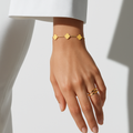 Golden Clover Chain Bracelet