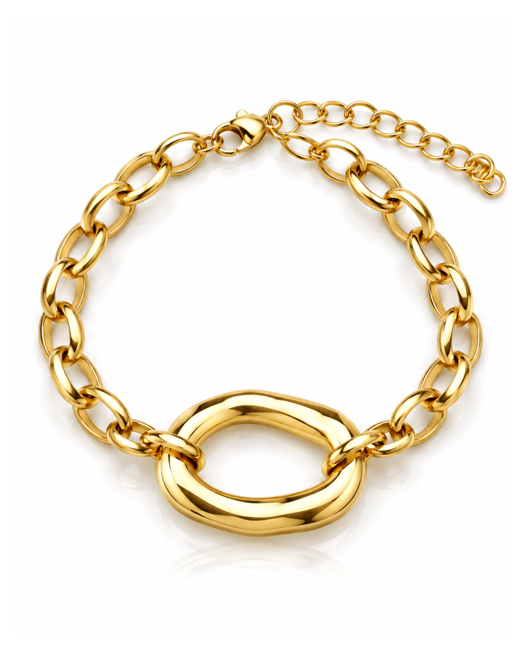 Molten Orbit Chain Bracelet