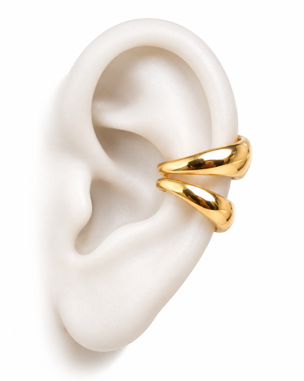 Double Arc Sculptural Ear Cuff