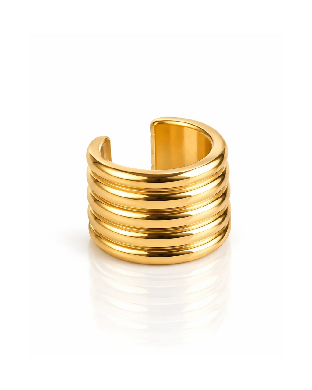 Stacked Ridge Ear Cuff