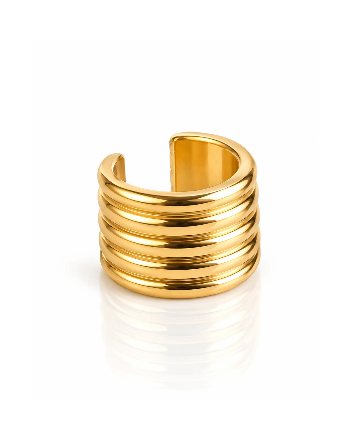 Stacked Ridge Ear Cuff