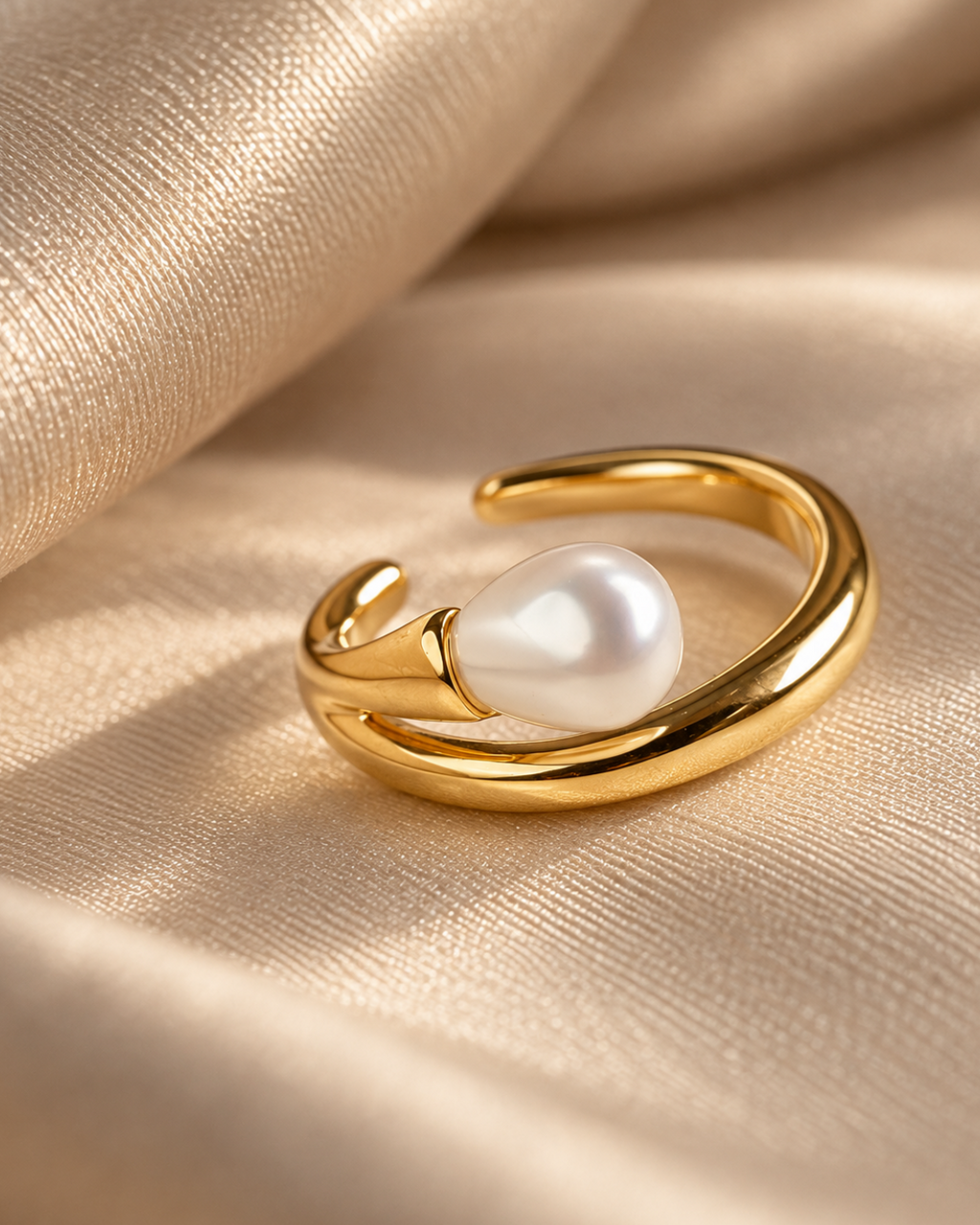 Pearl Tip Sleek Ear Cuff