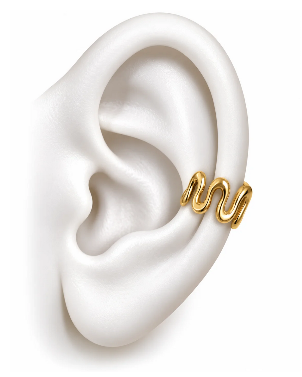 Serpentine Zigzag Ear Cuff