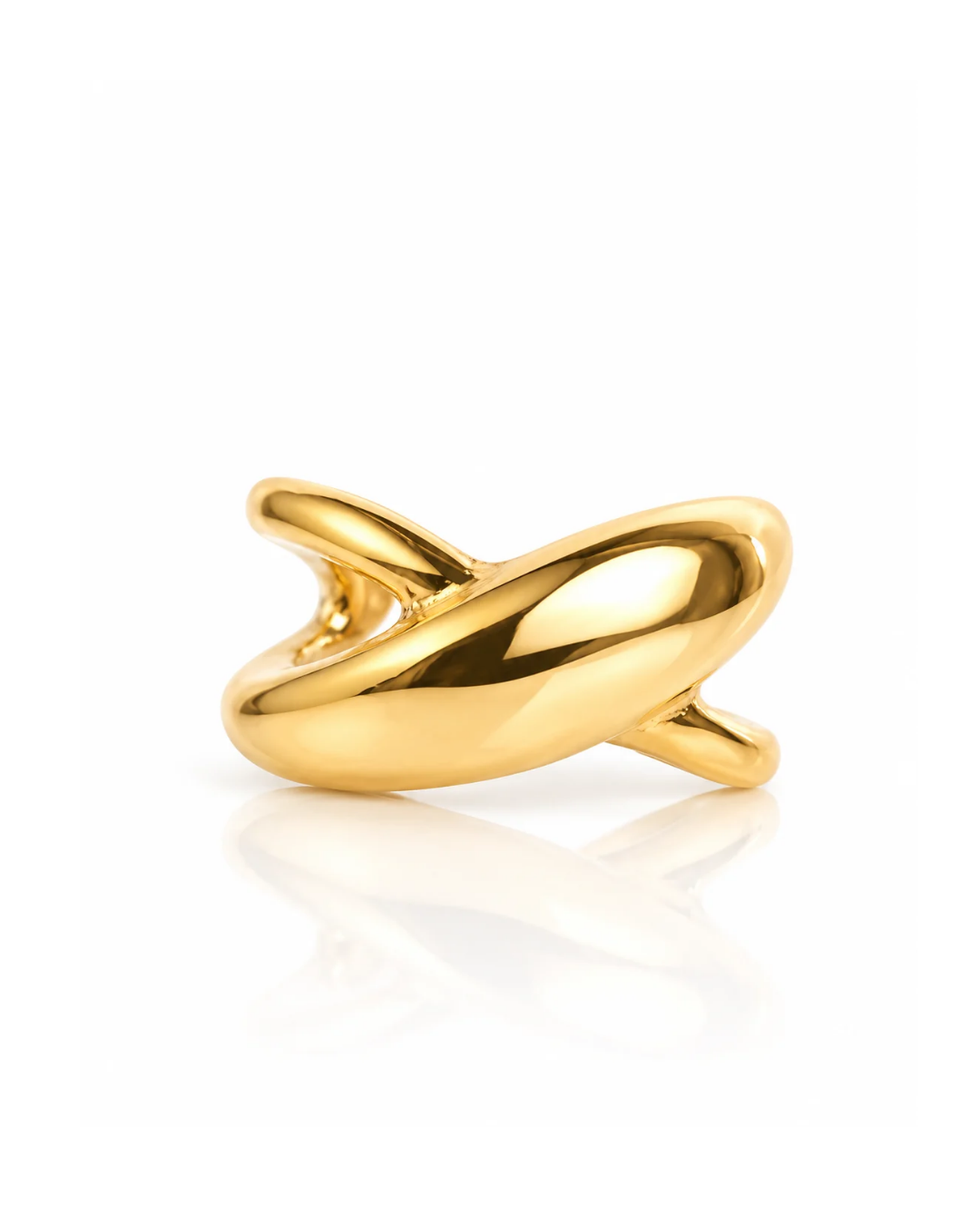 Molten Dome Sculptural Ear Cuff