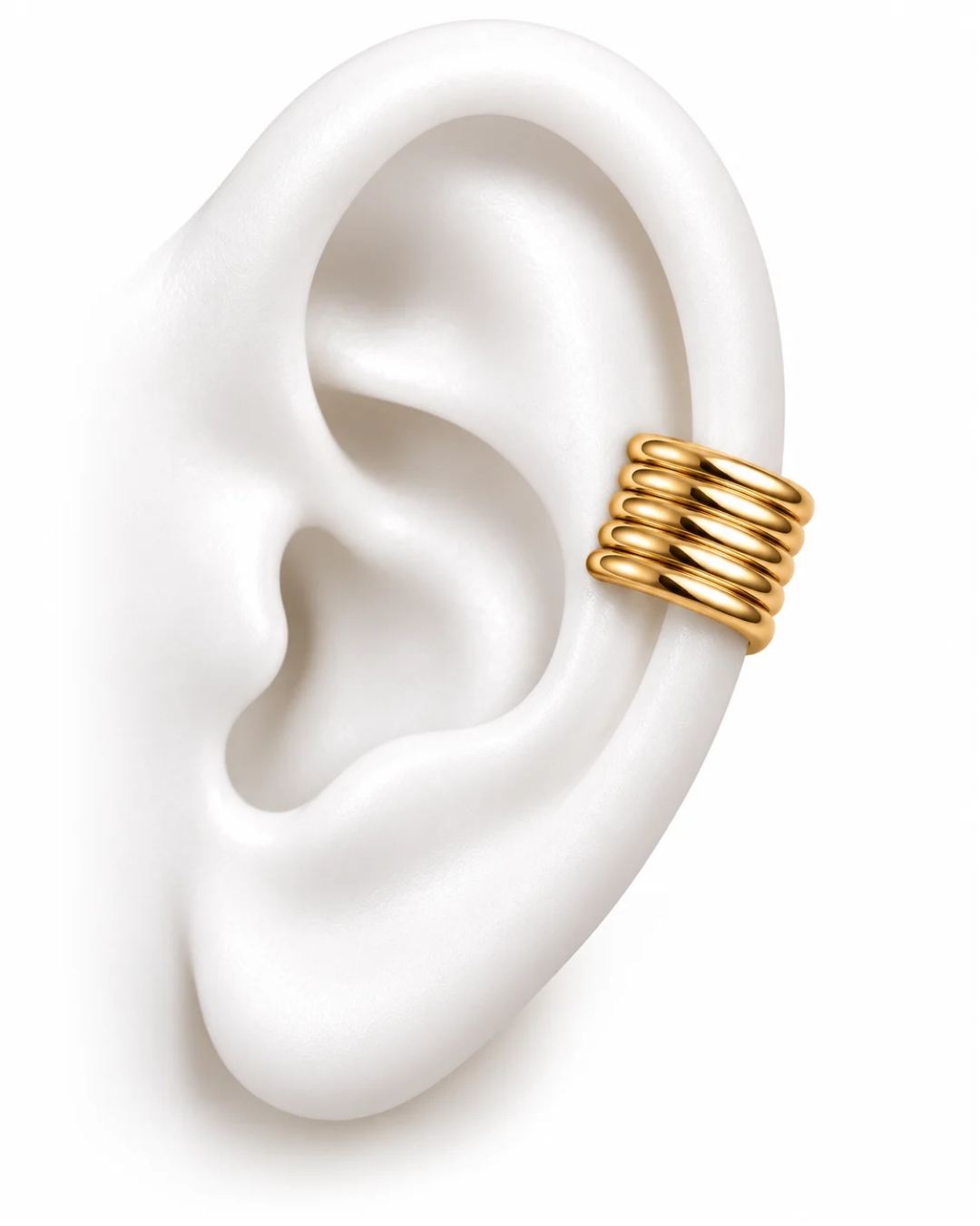 Stacked Ridge Ear Cuff