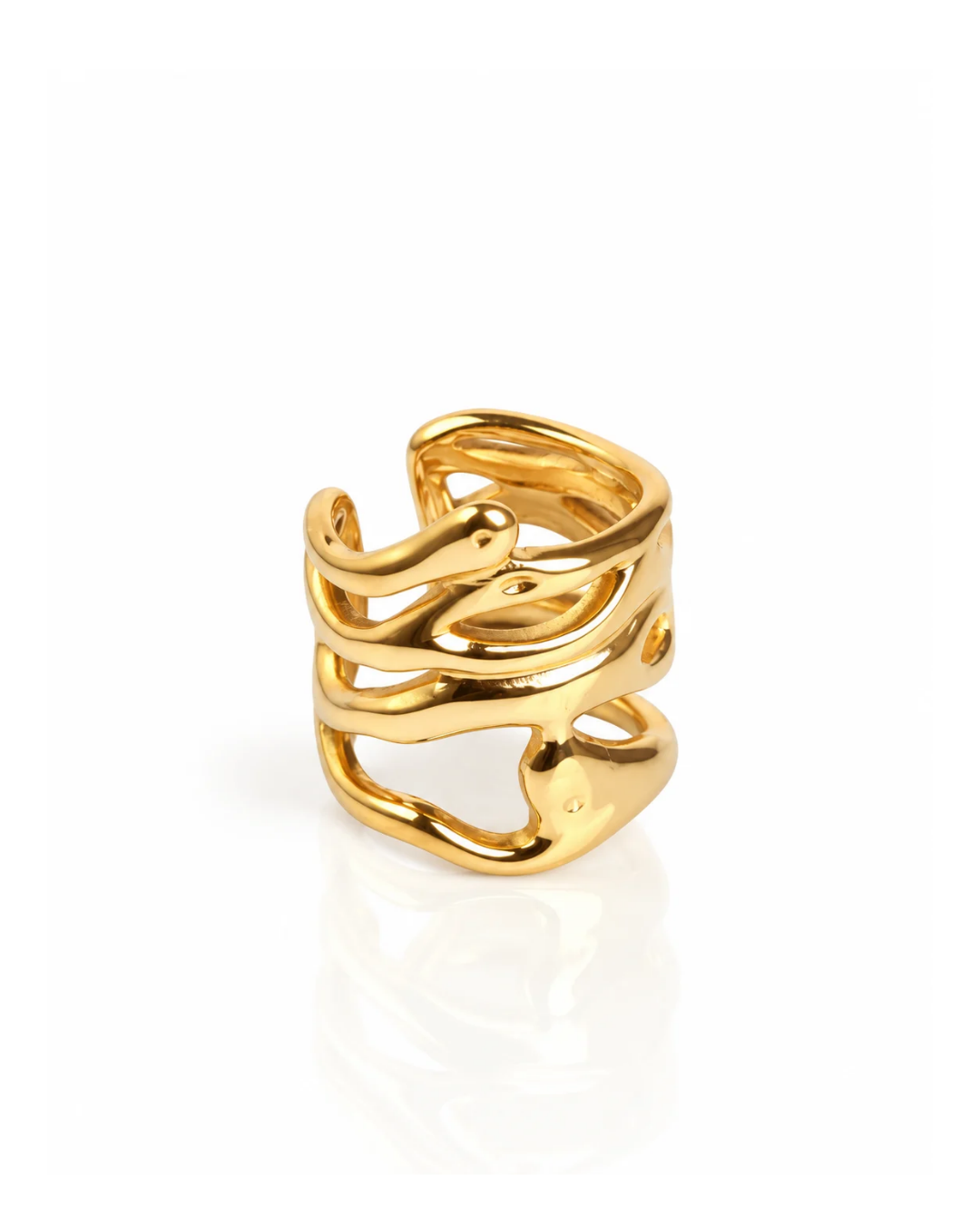 Molten Crown Sculptural Ear Cuff