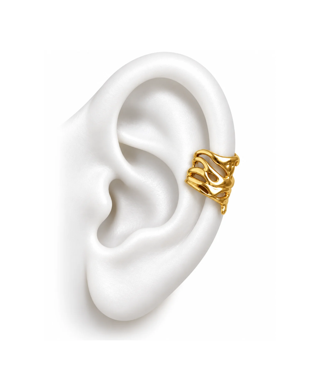 Molten Crown Sculptural Ear Cuff