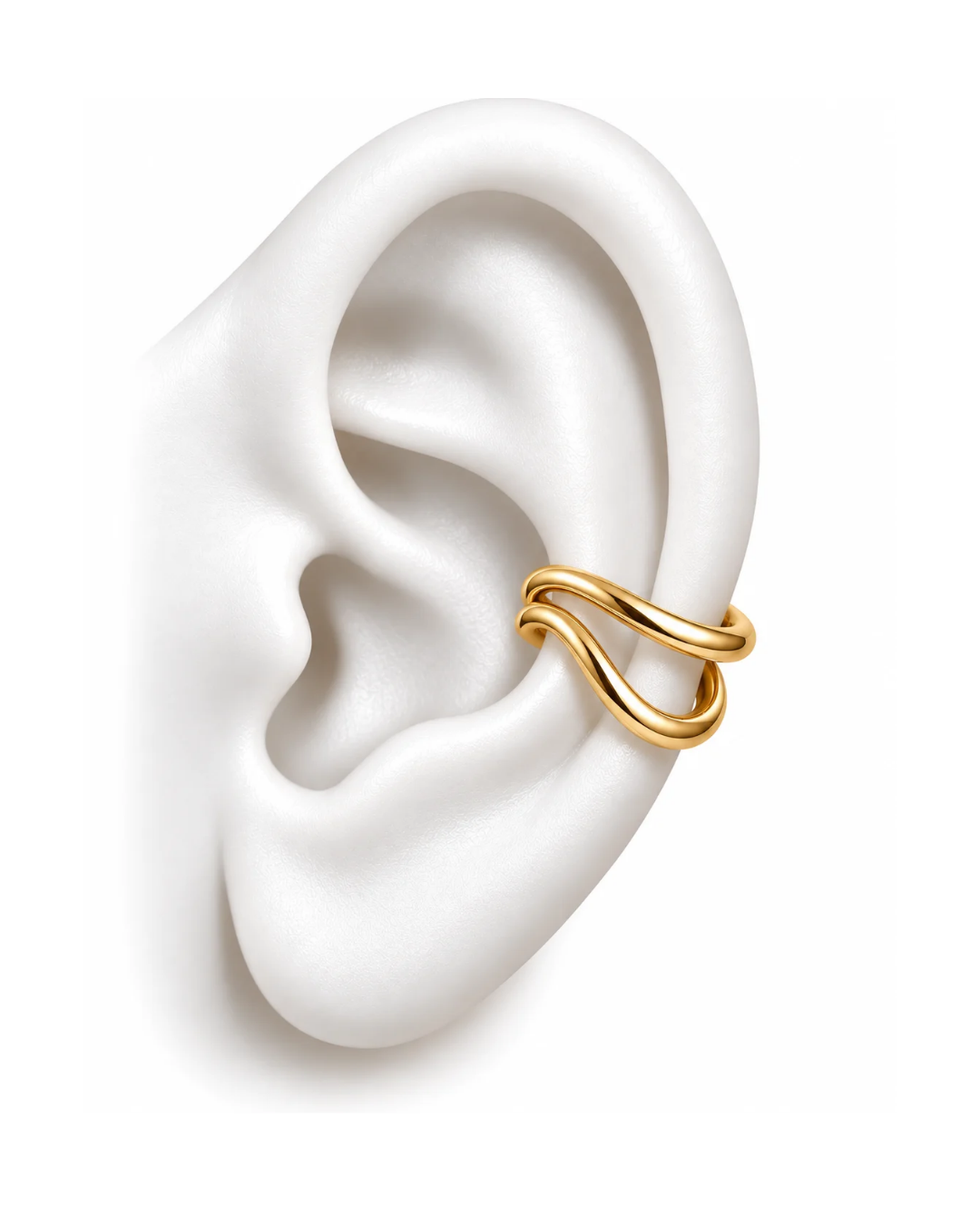 Fluid Wave Ear Cuff