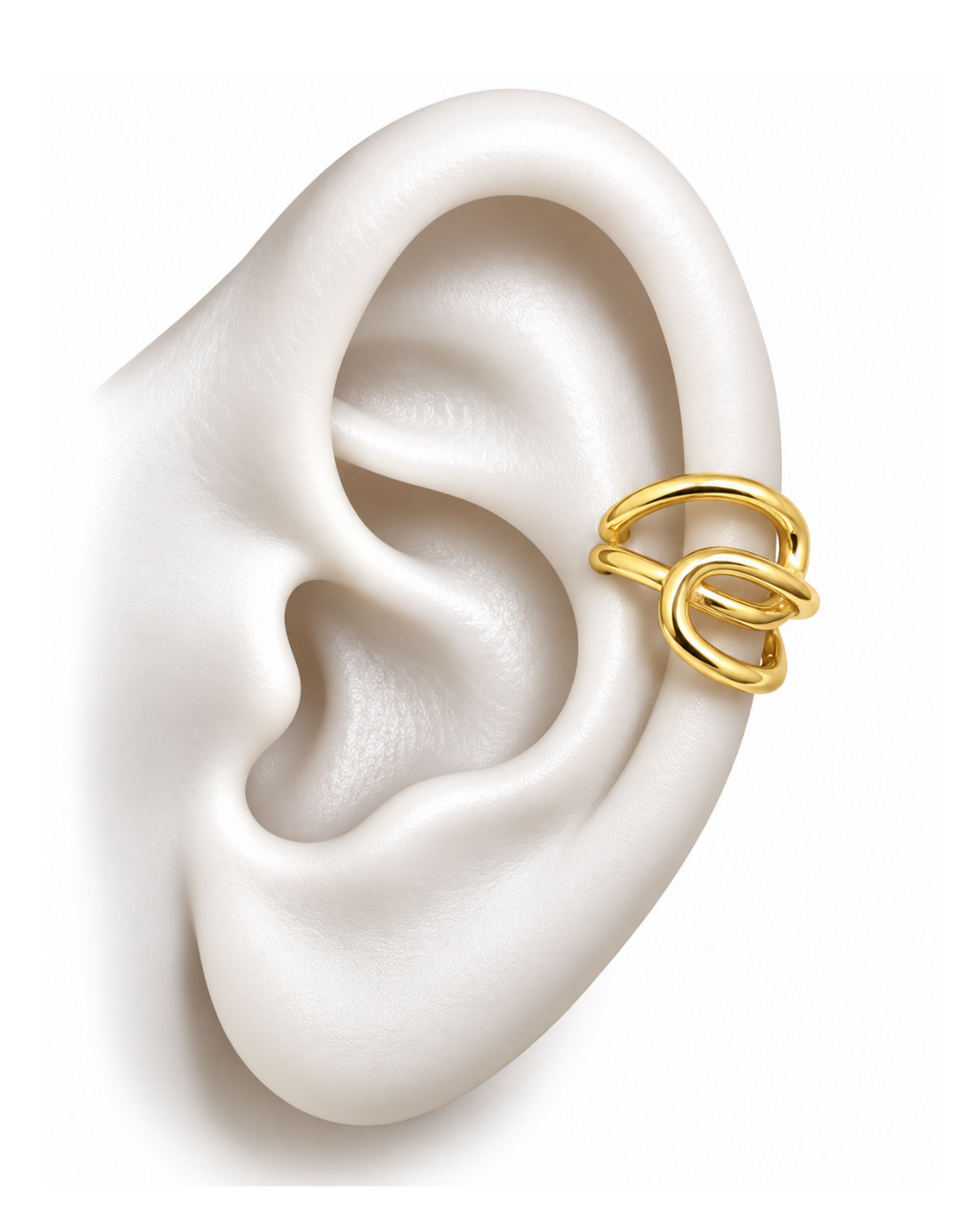 Looped Orbit Sleek Ear Cuff