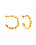 Vector Grooved Hoop Earrings