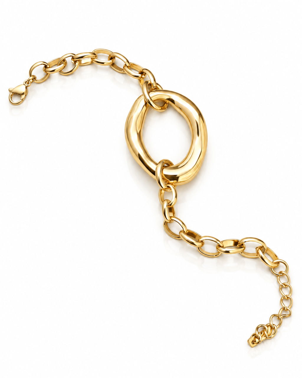 Molten Orbit Chain Bracelet