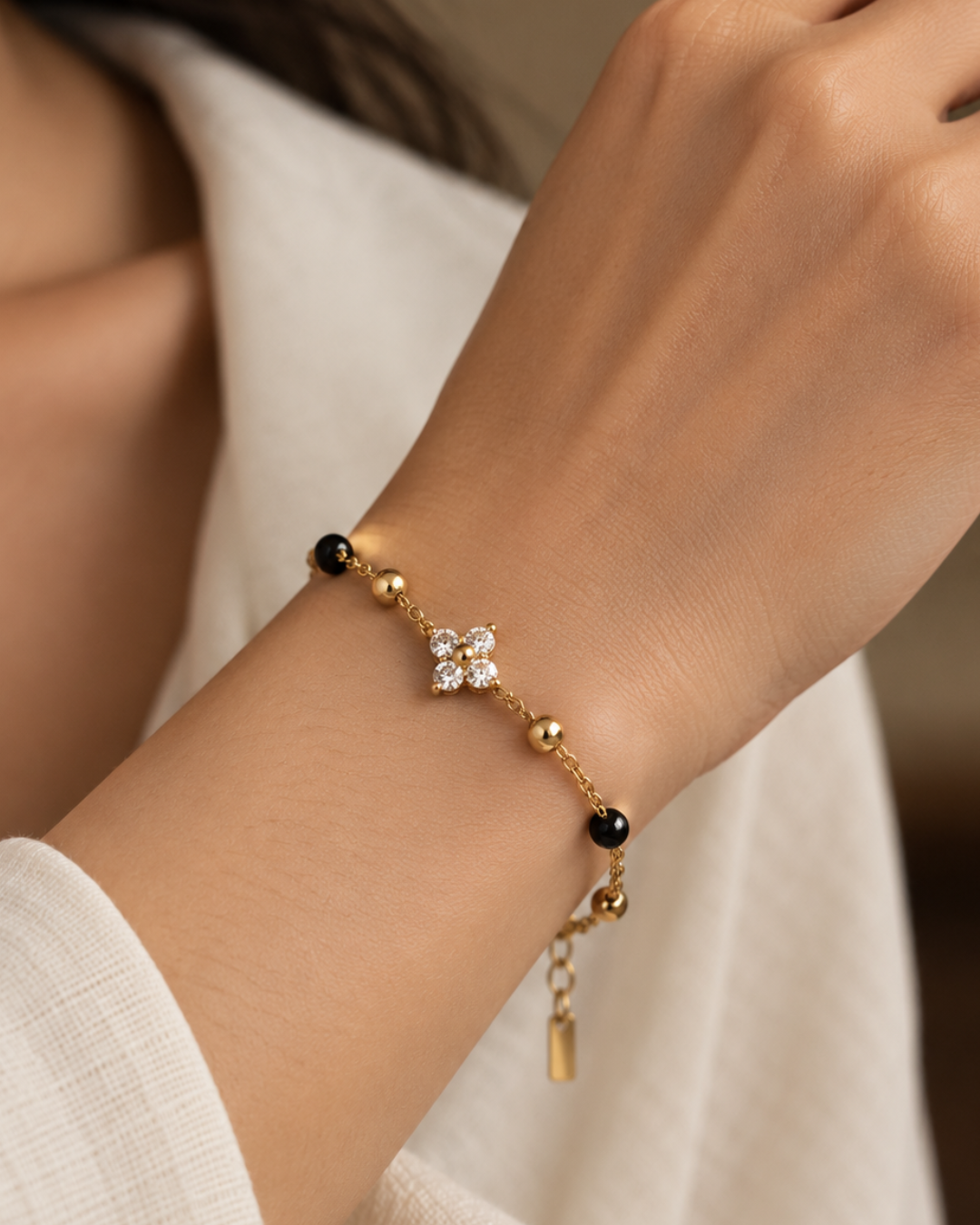 Crystal Star Mangalsutra Bracelet