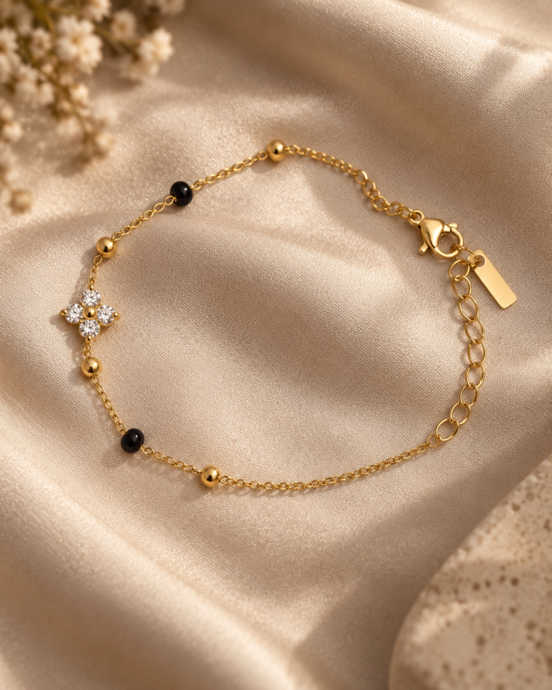 Crystal Star Mangalsutra Bracelet