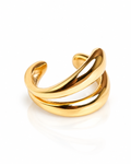 Double Arc Sculptural Ear Cuff