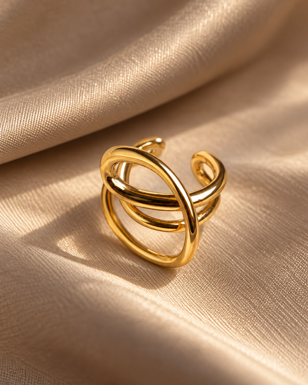 Triple Orbit Ear Cuff