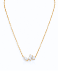 Trio Mixed-Cut CZ Pendant Necklace
