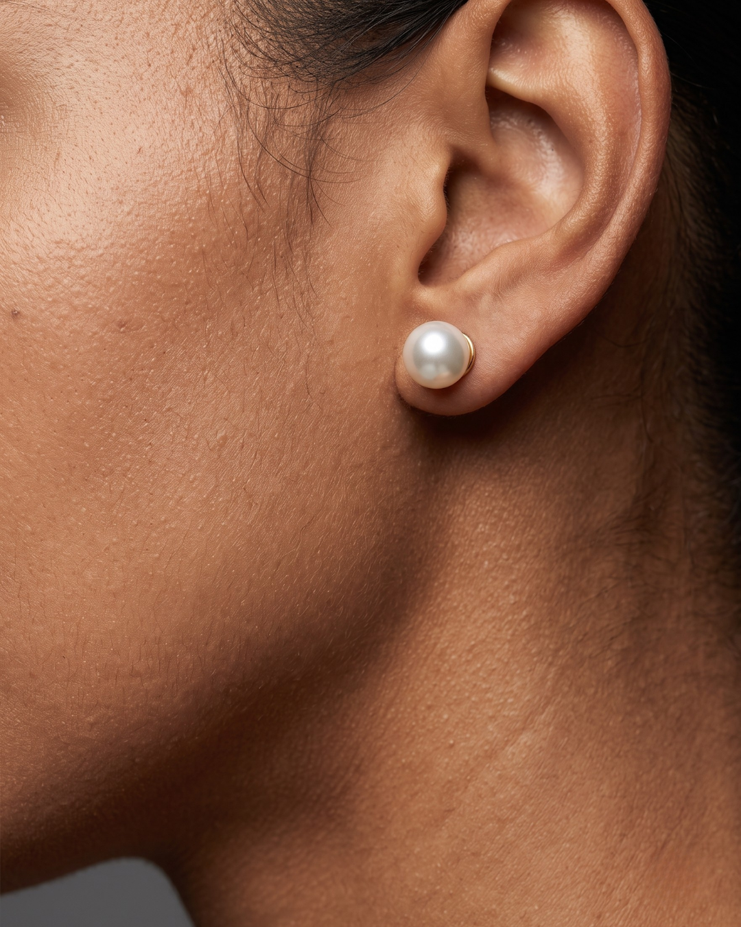 Pearl Ball Stud Earrings