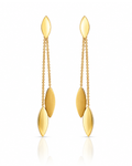 Marquise Drop Chain Threader Earrings