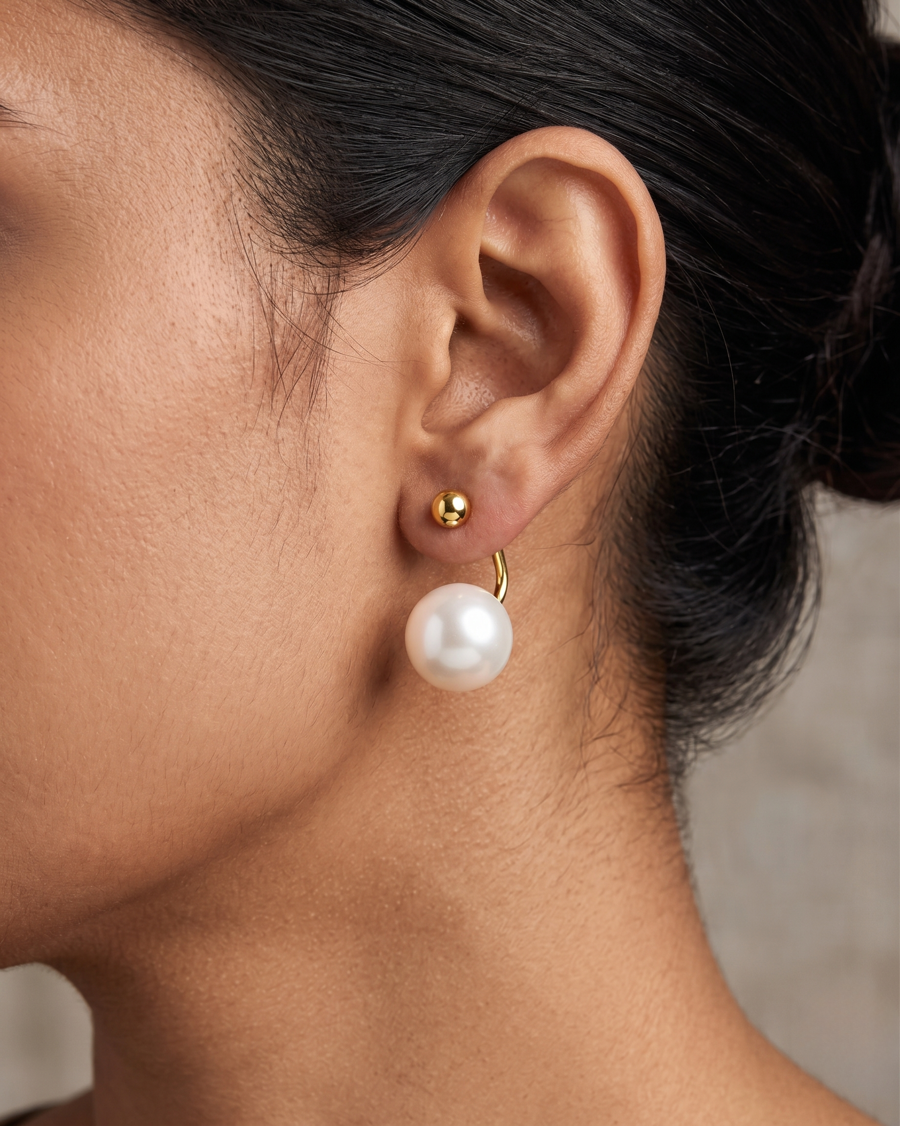 Pearl Jacket Earrings
