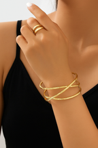 Golden Wave Cuff Bracelet