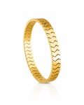 Golden Ripple Bangle