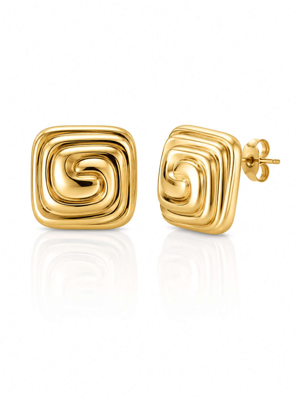 Golden Helix Earrings