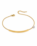 Crystal Bar Chain Anklet