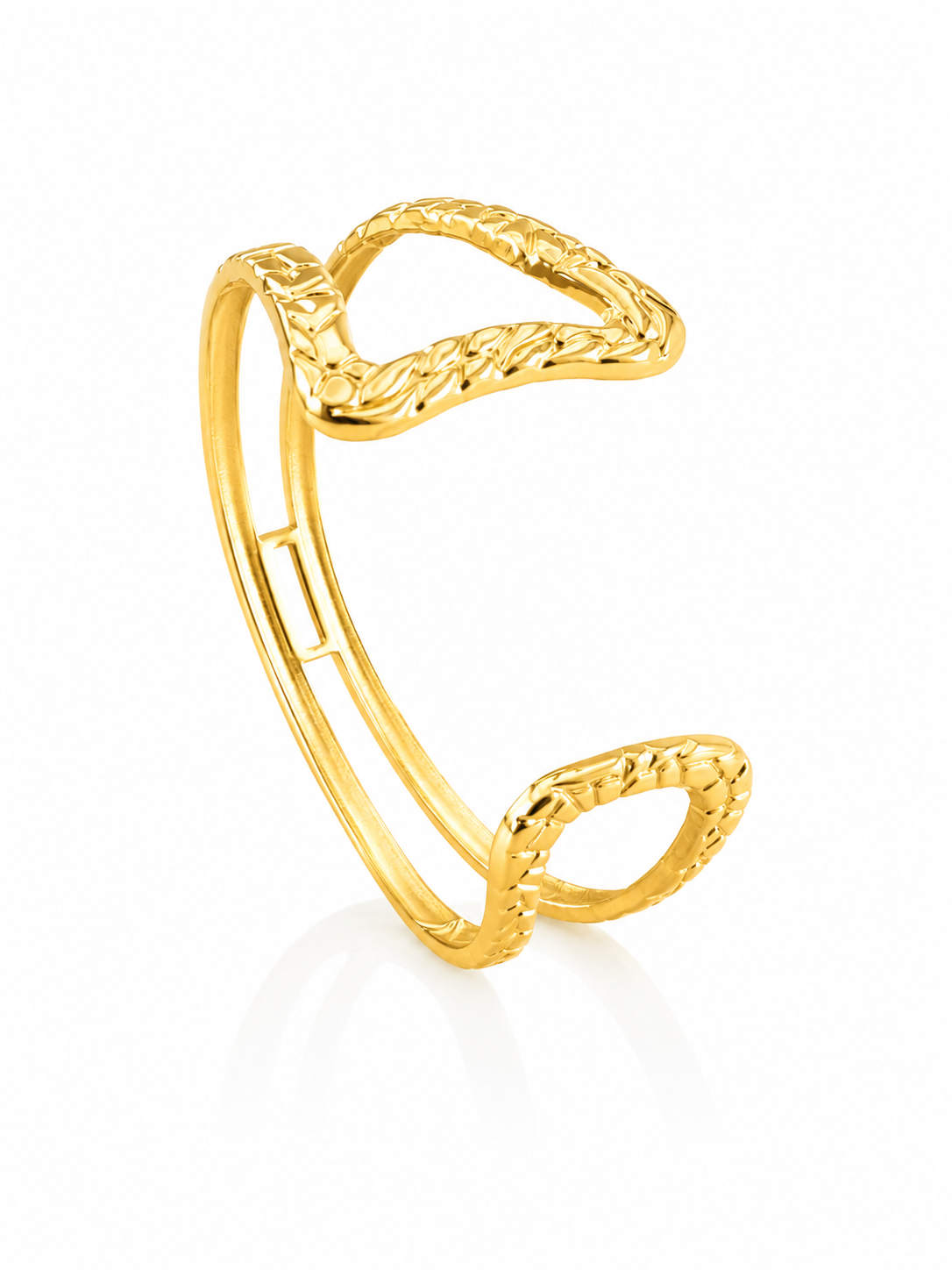 Sculptural V-Cuff