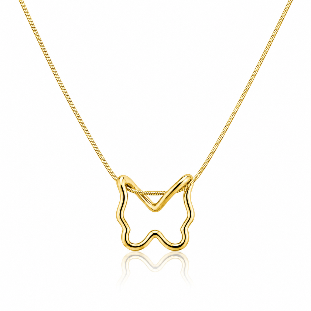 Abstract Flutter Necklace