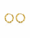 Twist Helix Huggie Hoops