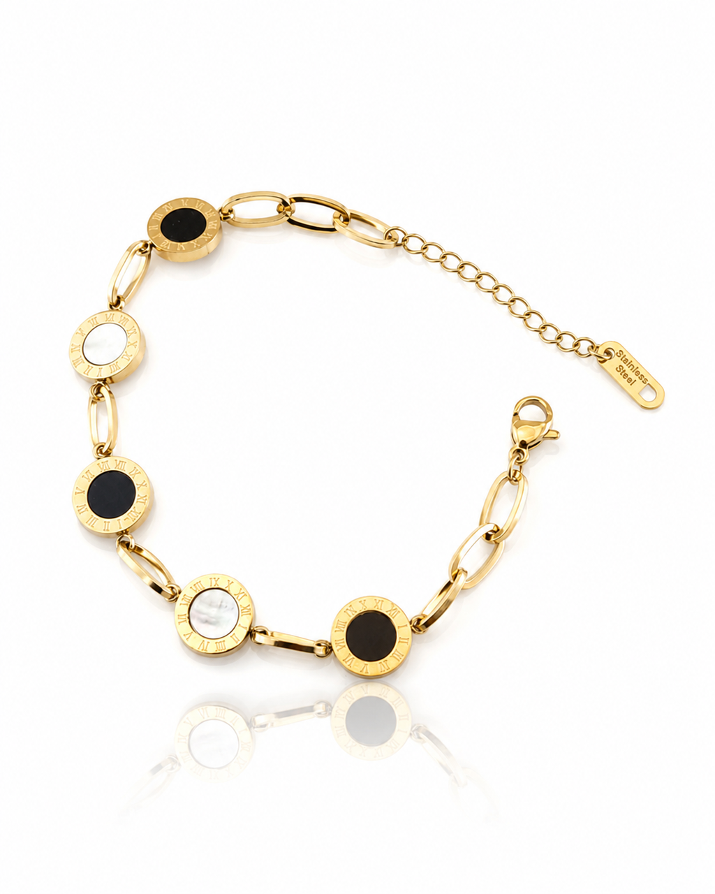 Roma Noir Dualtone Bracelet