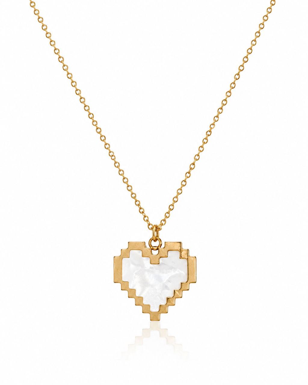 Pixel Heart Necklace