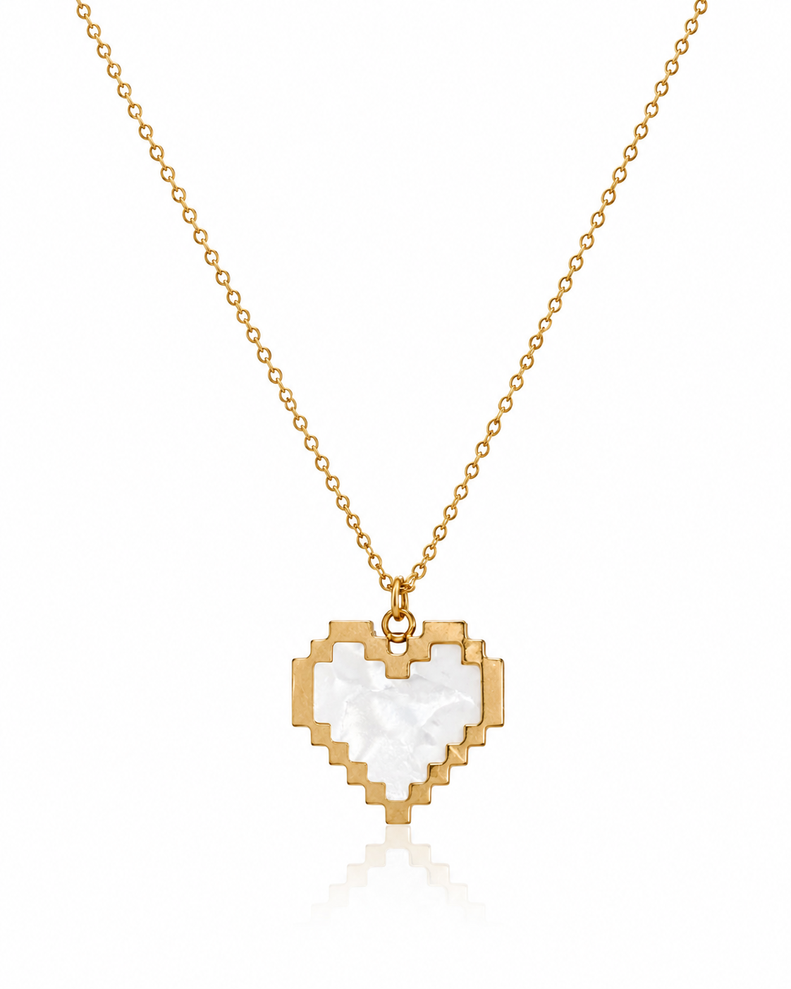 Pixel Heart Necklace