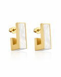 Nova Inlay Pillar Stud Earrings