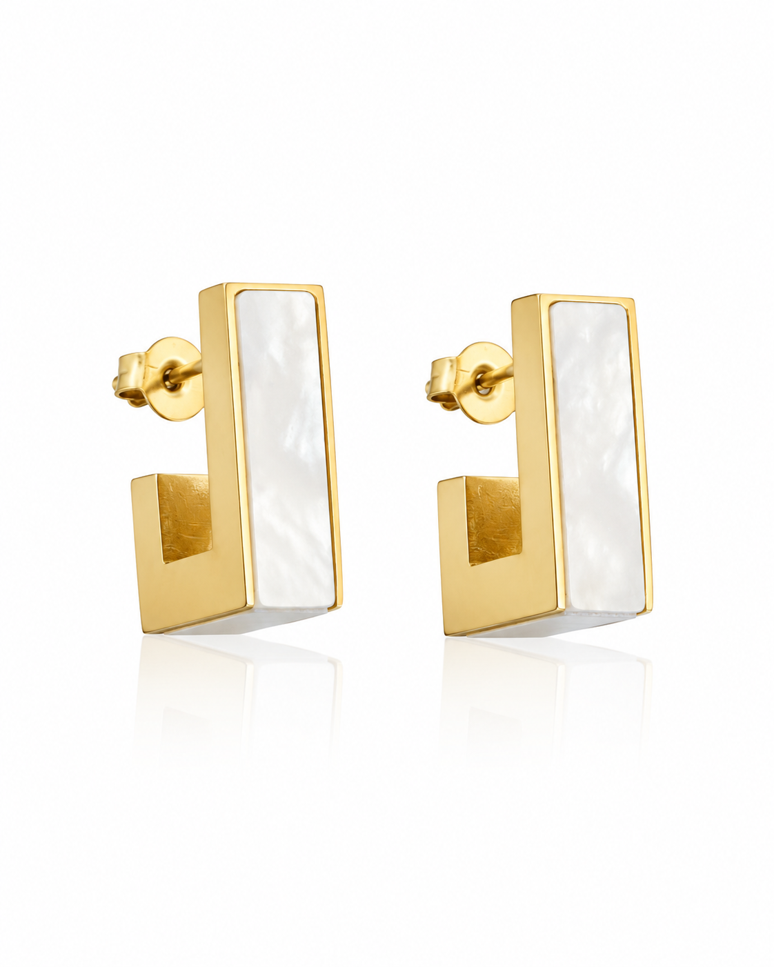 Nova Inlay Pillar Stud Earrings