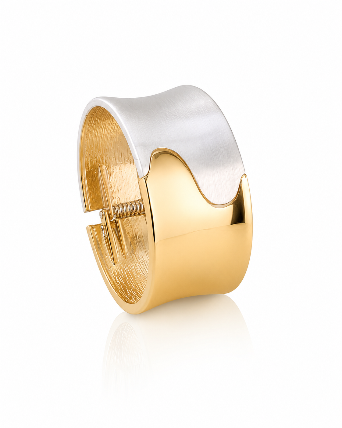 Two-Tone Wave Bangle