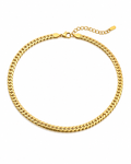 The Gold Herringbone Chain Necklace
