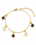 Noir Clover Bracelet