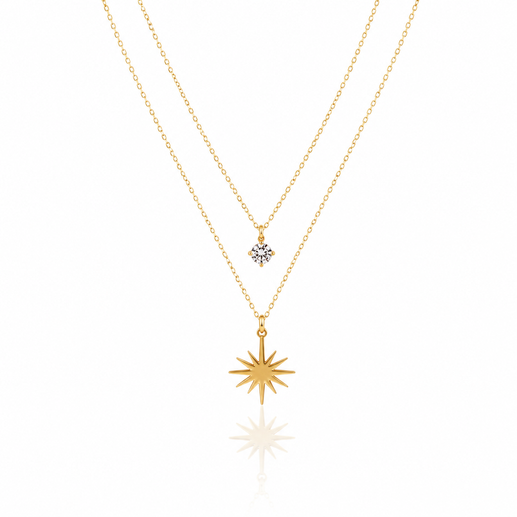 Starfall Double-Layered Necklace