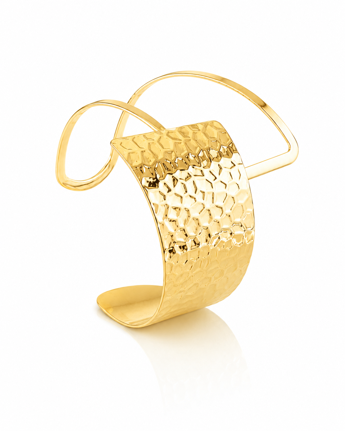 Multi-Band Hammered Cuff