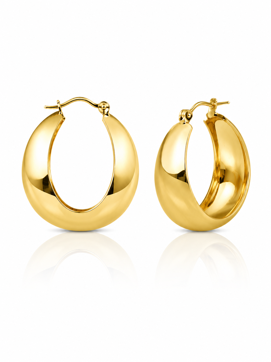 Luxe Band Hoops Earrings