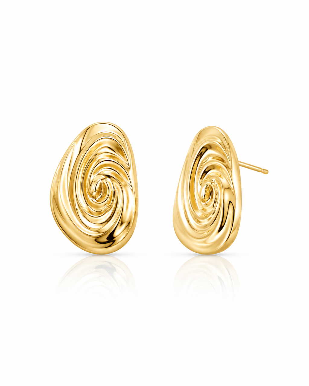 Curve & Gold Earrings
