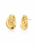 Curve & Gold Earrings