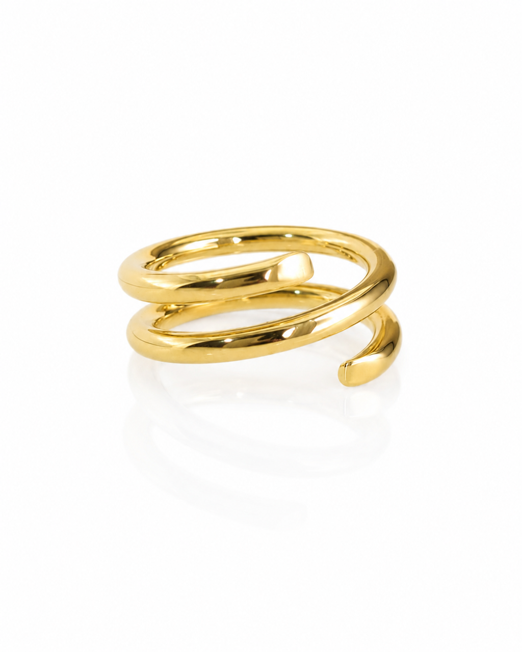 Triple Spiral Wrap Ring