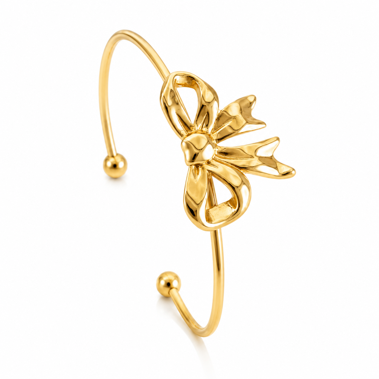 Sculpted Bow Cuff Bangle